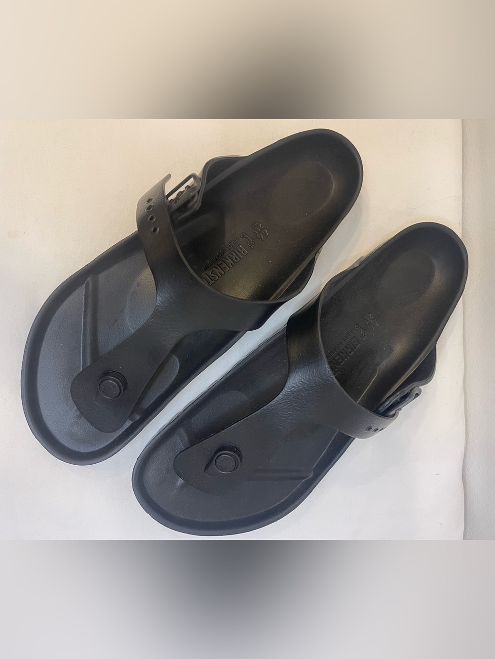 Birkenstock Gizeh Essentials Black EVA Thong Sandals for Men Size 11 - Picture 4 of 11